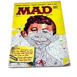Mad Magazine #41 - September 1958 - Ernie Kovacs Henry Morgan VG